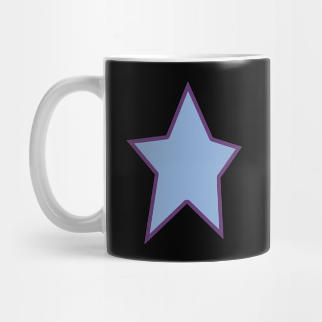 Blue Star Purple Out Line Graphic by ellenhenryart